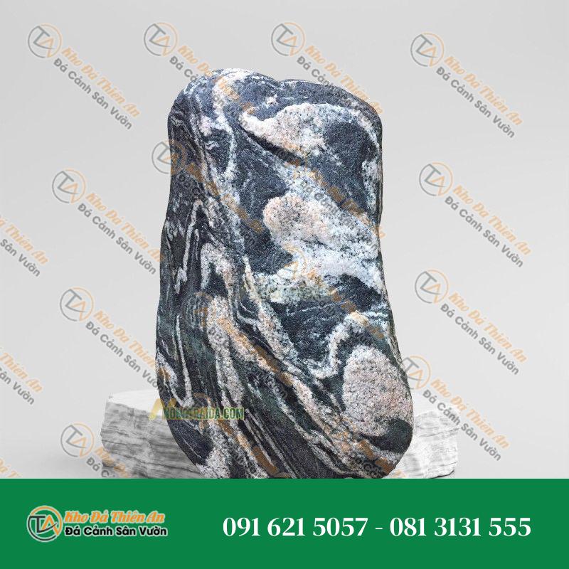 Đá cuội vân mây làm bể cá 18x24cm