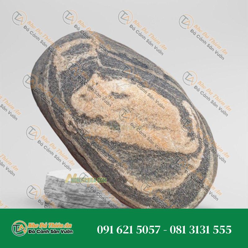 Đá cuội vân mây làm bể cá 20x22cm