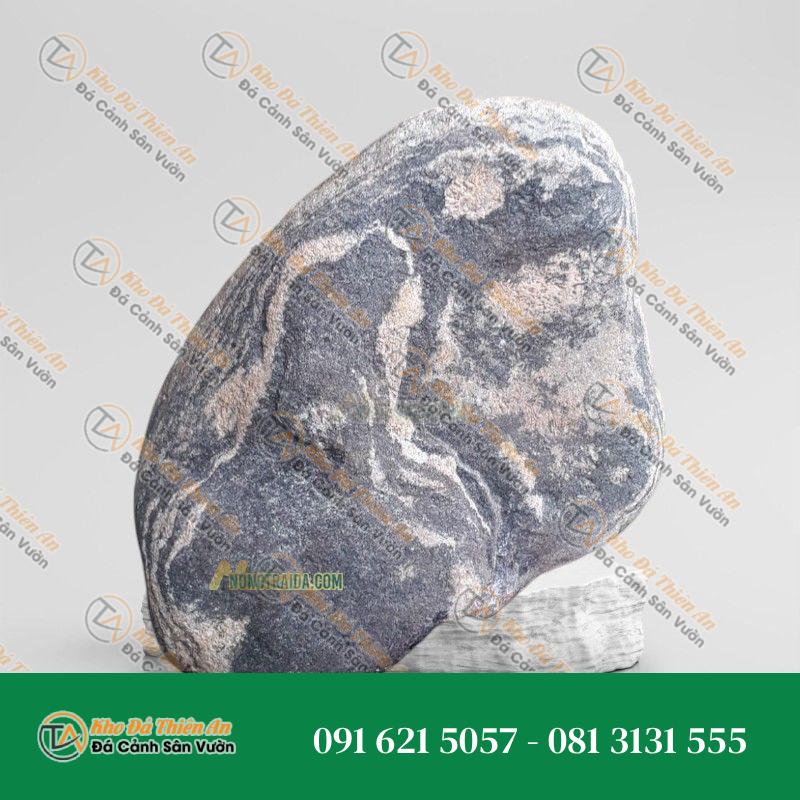 Đá cuội vân mây làm bể cá 24x22cm