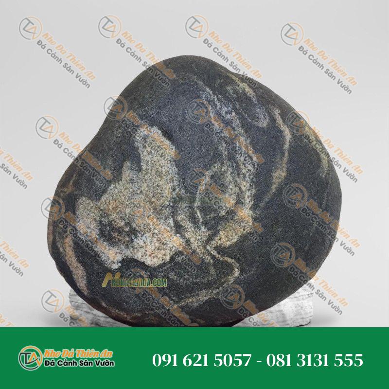 Đá cuội vân mây làm bể cá 26x18cm