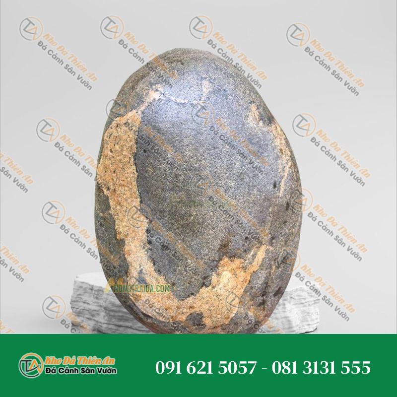 Đá cuội vân mây làm bể cá 26x20cm