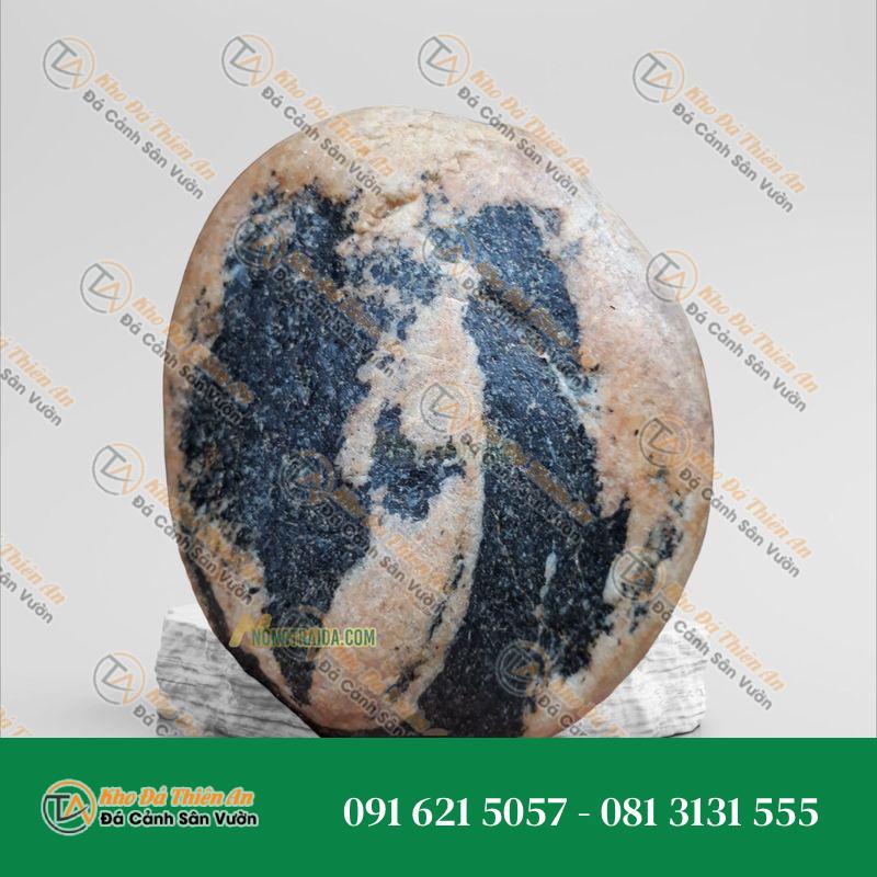 Đá cuội vân mây làm bể cá 28x23cm
