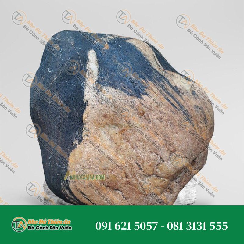 Đá cuội vân mây làm bể cá Koi 18x25cm