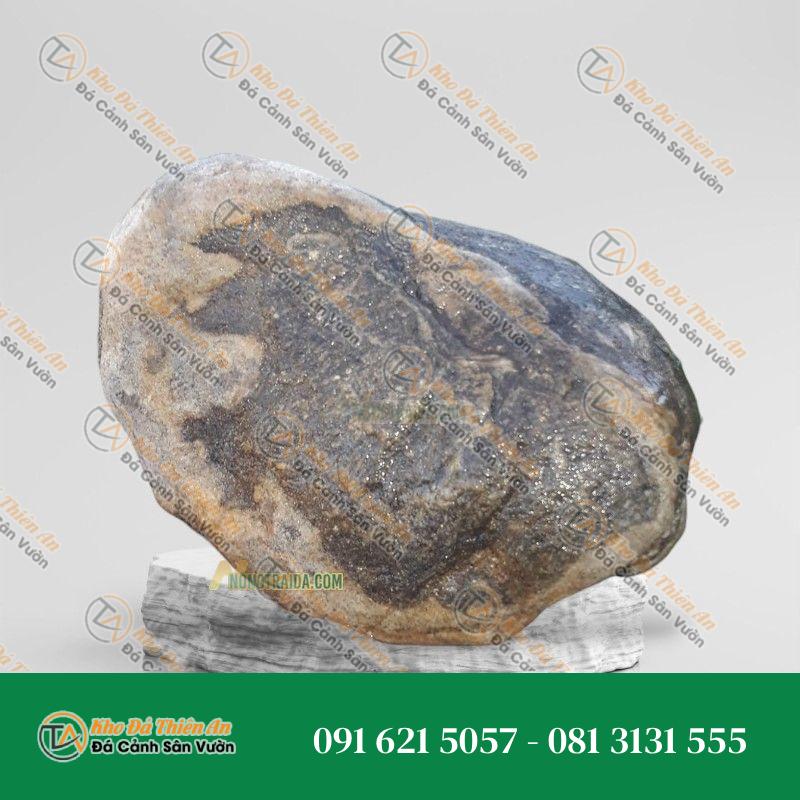 Đá cuội vân mây làm bể cá Koi 18x28cm