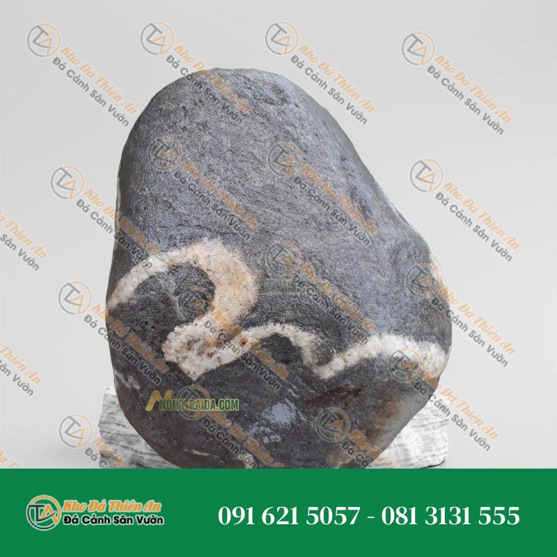 Đá cuội vân mây làm bể cá Koi 28x21cm