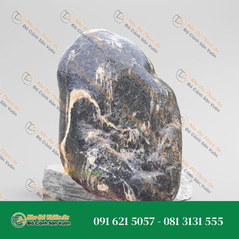 Đá cuội vân mây làm hồ cá Koi 25x22cm