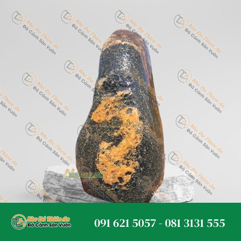 Đá cuội vân mây làm hồ cá Koi 25x23cm