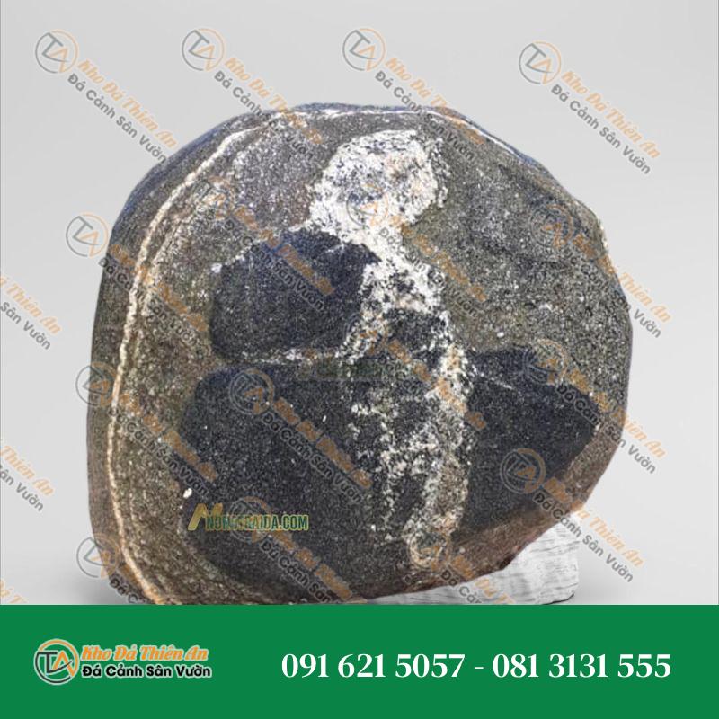 Đá cuội vân mây làm tiểu cảnh 18x23cm