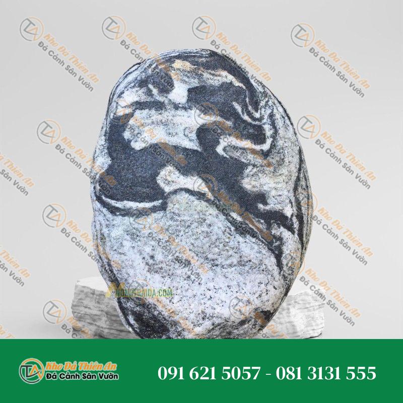 Đá cuội vân mây làm tiểu cảnh 23x24cm