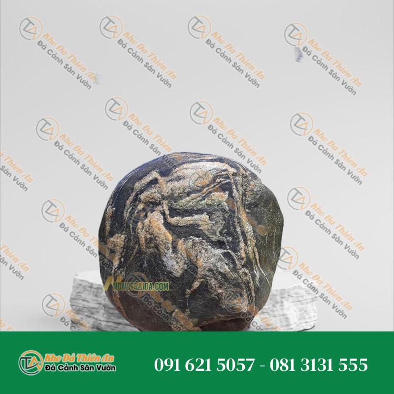 Đá cuội vân mây làm tiểu cảnh 24x23cm