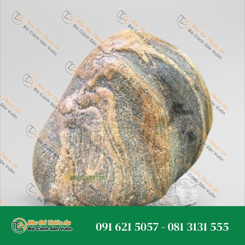 Đá cuội vân mây làm tiểu cảnh 27x26cm