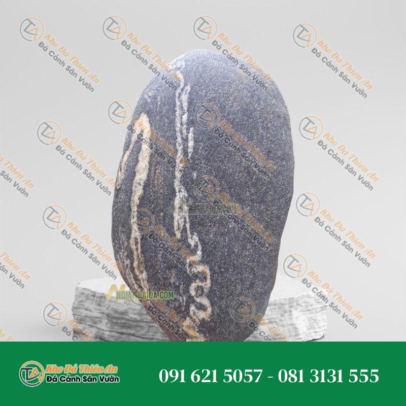 Đá cuội vân mây tiểu cảnh 21x24cm