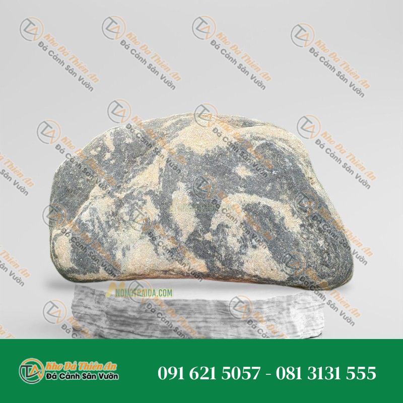 Đá cuội vân mây tiểu cảnh 24x25cm
