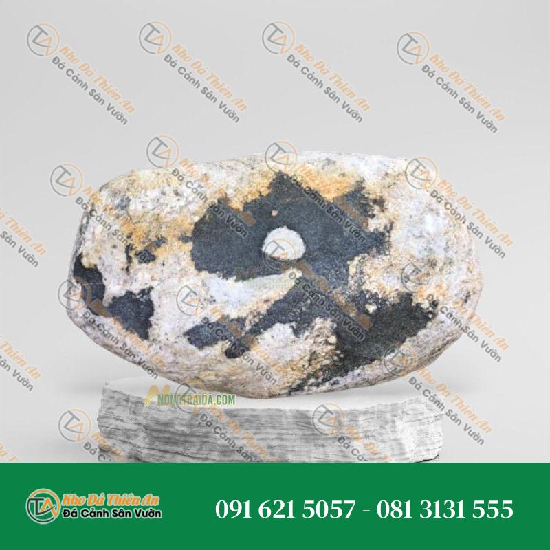 Đá cuội vân mây tiểu cảnh 26x25cm