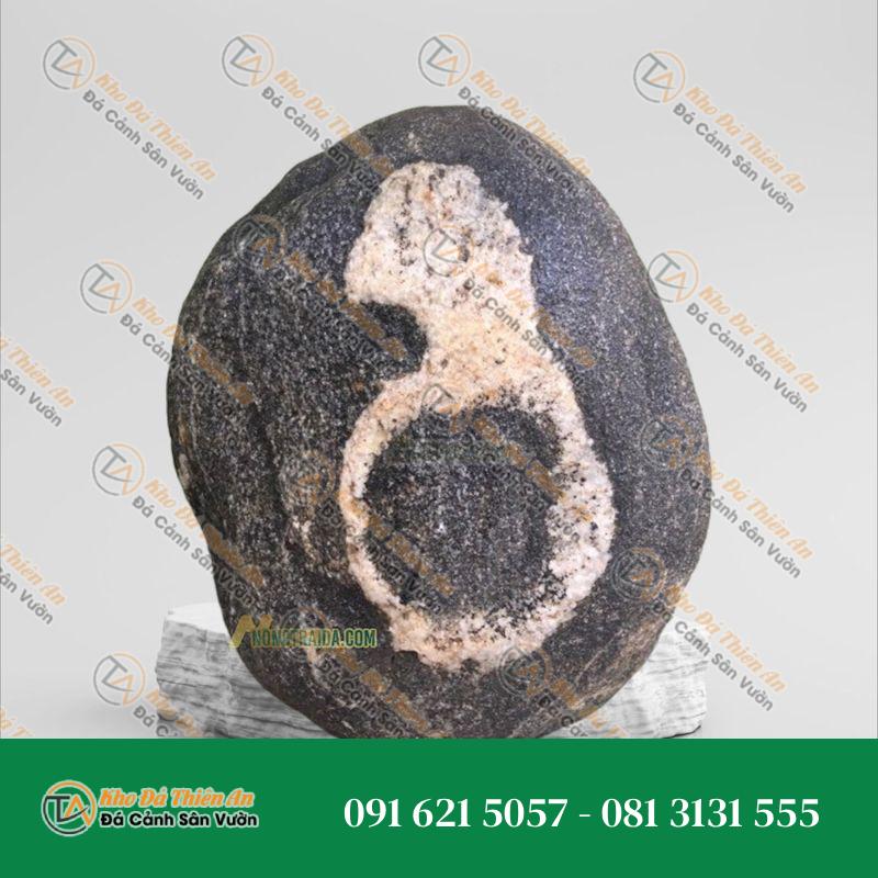Đá cuội vân mây trang trí 18x22cm