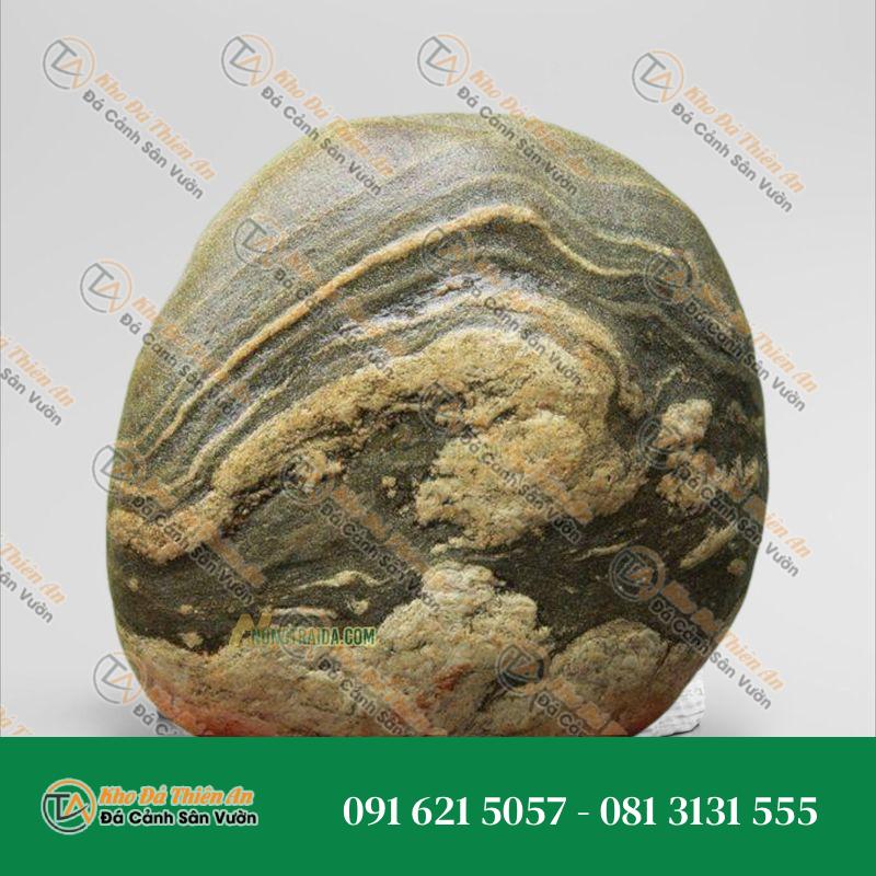 Đá cuội vân mây trang trí 19x25cm