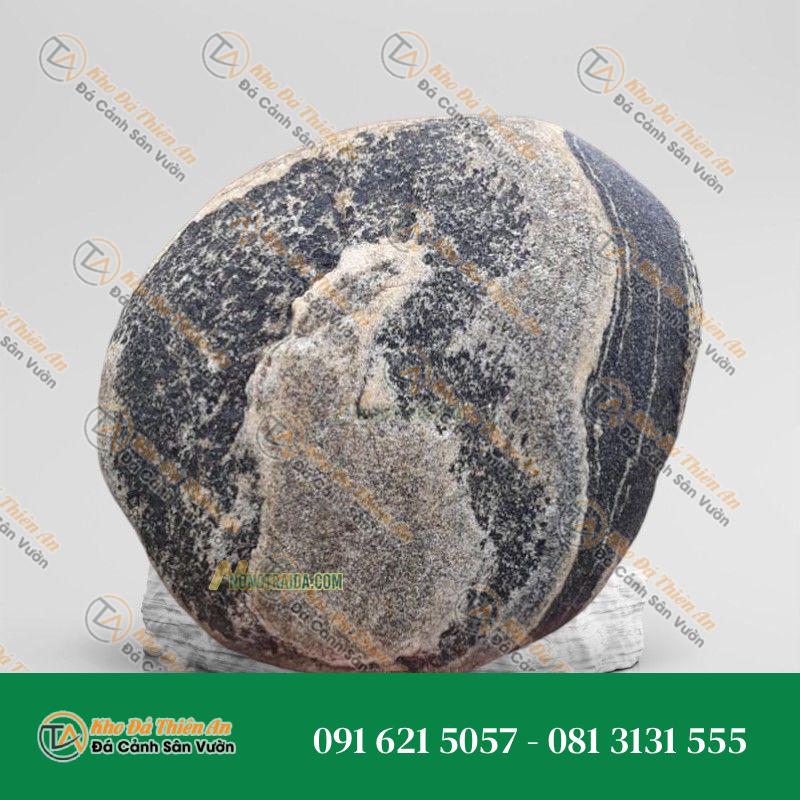 Đá cuội vân mây trang trí 24x18cm