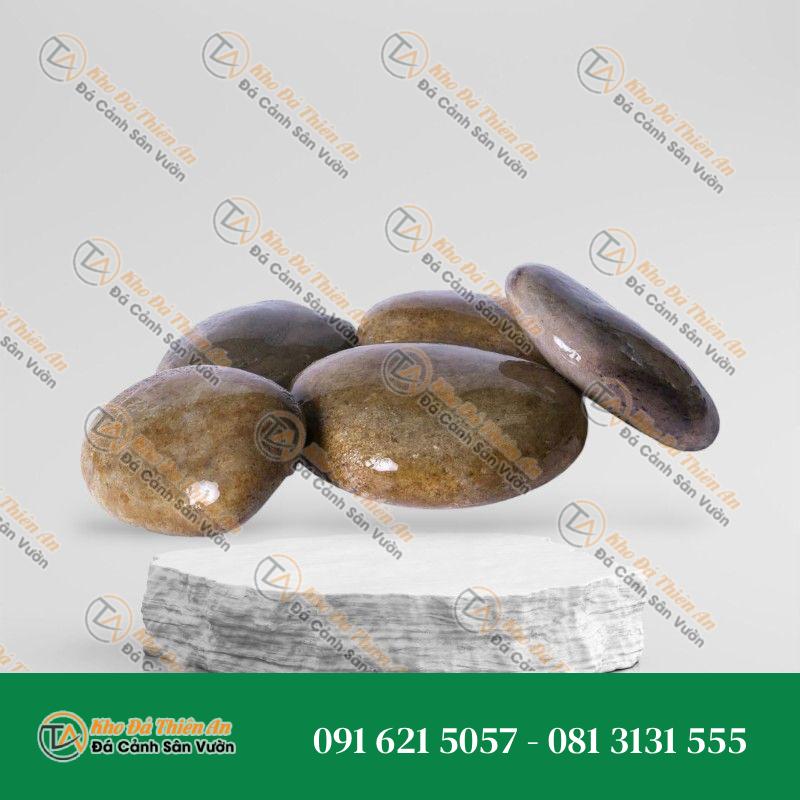 Đá cuội vàng 17x19cm