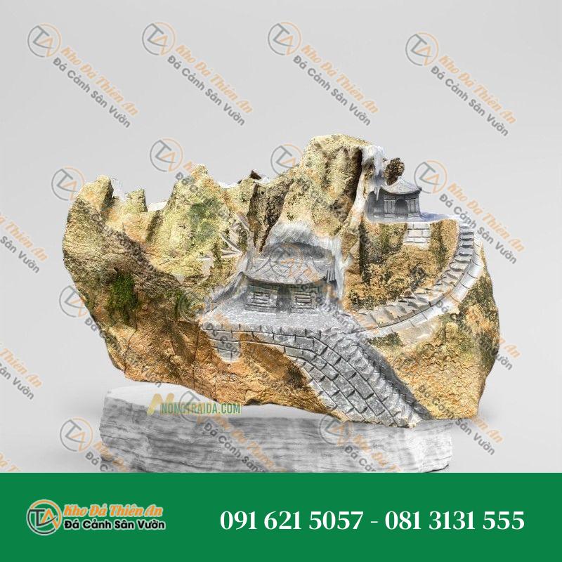 Đá da voi dựng thác nước 149x50cm