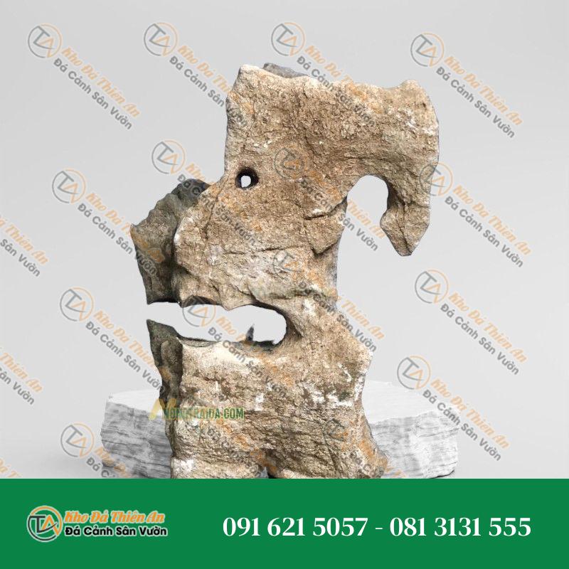 Đá da voi làm thác nước 55x38cm