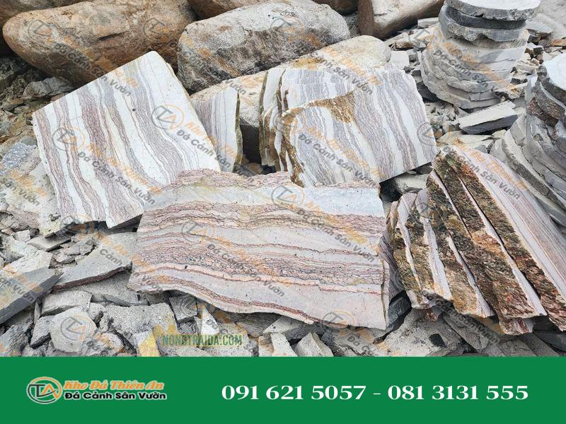 Đá thổ cẩm tự nhiên lát lối đi sân vườn