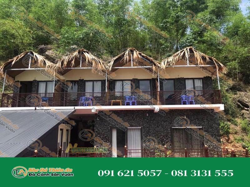 Đá đen Lai Châu ốp mặt tiền sang trọng