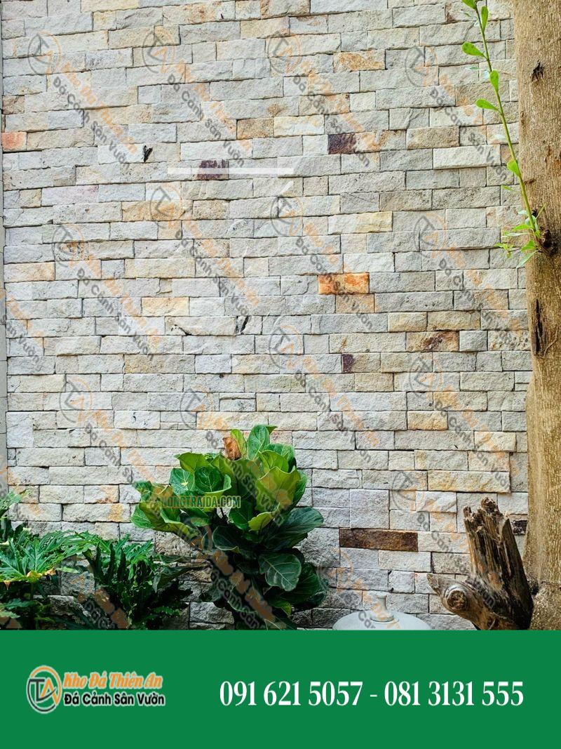 Đá granite vàng ốp giếng trời
