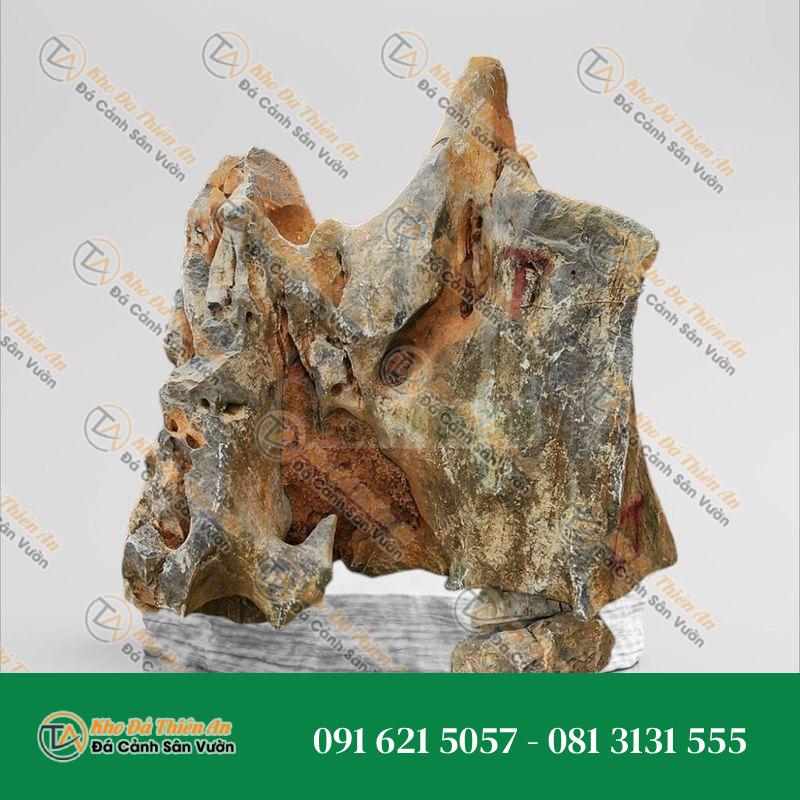 Đá lũa đen tự nhiên đặt vườn 1.6×1.3m