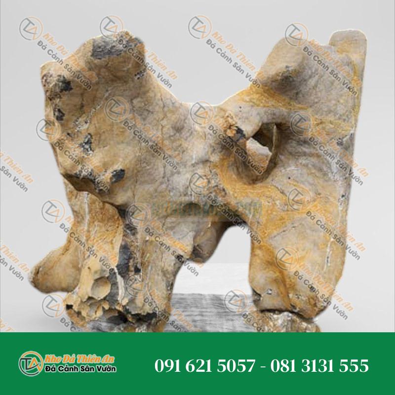 Đá lũa đen tự nhiên đặt vườn 1.9×1.5m