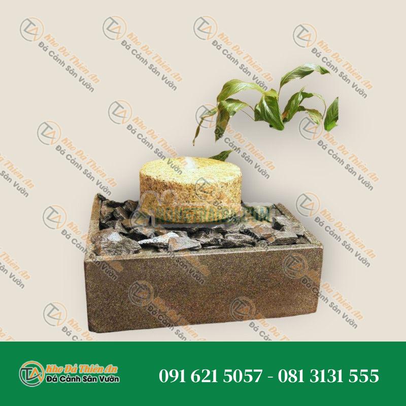 Đá mài granit vàng trong bể granit lục giác