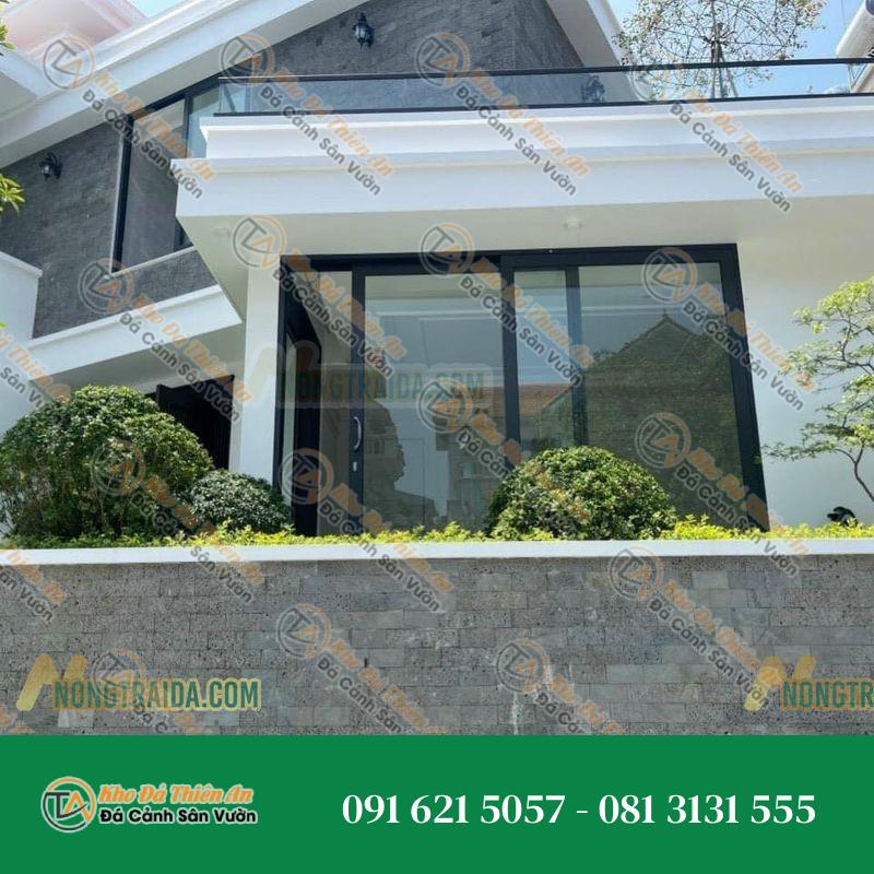 Đá ong xám Slate 10×20 Ốp Chân Móng