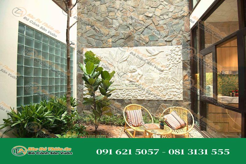Đá rối đa sắc Lai Châu ốp giếng trời