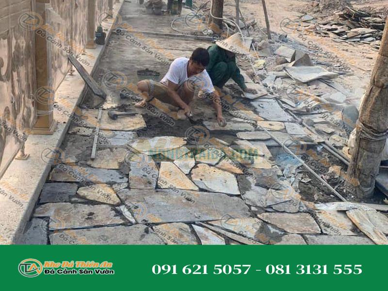 Đá rối đá sắc Lai Châu ốp tường, lát sân vườn