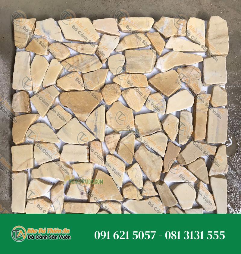 Đá rối vàng ốp tường, lát sân