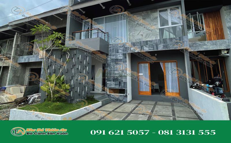 Đá sọc dưa ốp cổng
