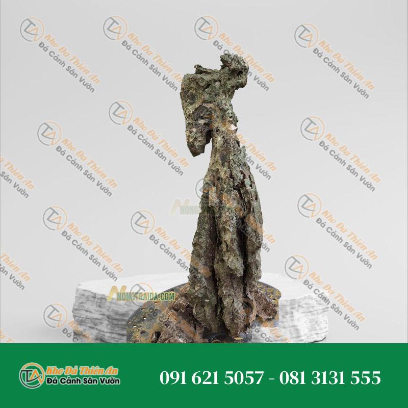 Đá tai mèo trang trí bể cá 18cm