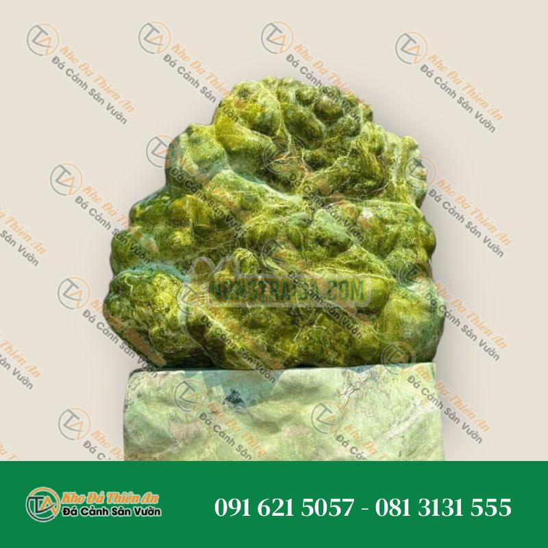 Đá tảng phong thuỷ xanh cốm 3m2