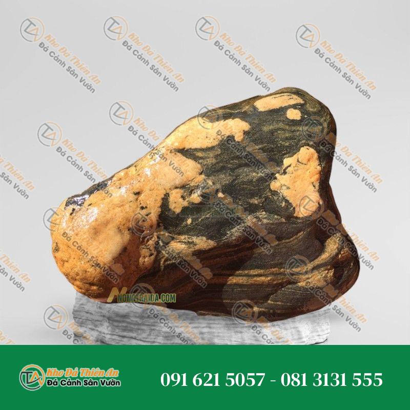 Đá trầm tích dựng hồ cá koi 23x48cm