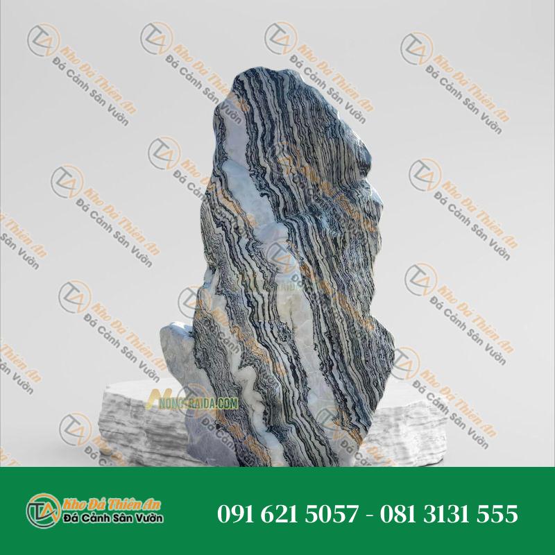 Đá tuyết sơn dựng hòn non bộ 55x106cm