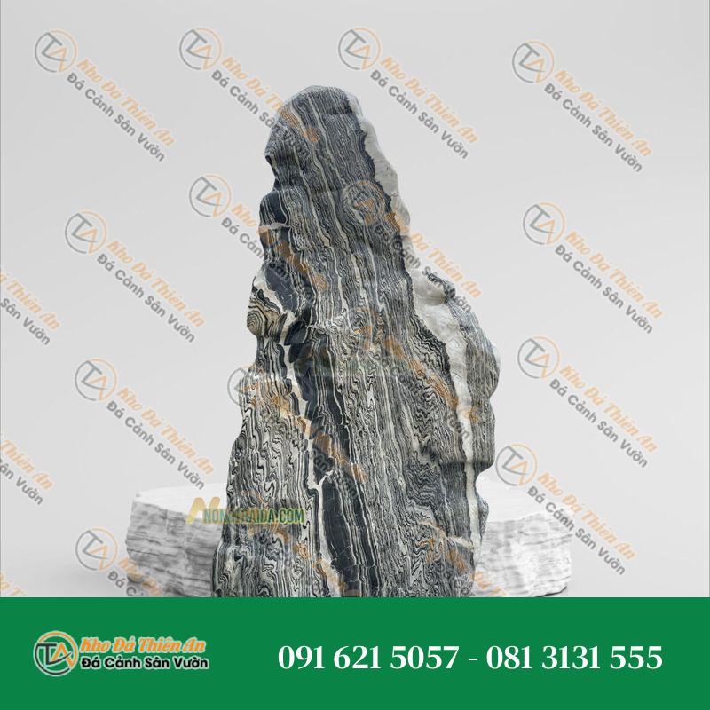 Đá tuyết sơn làm hòn non bộ 35x103cm
