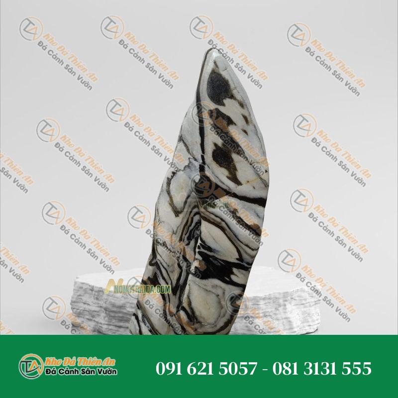 Đá tuyết sơn phong thuỷ 47x85cm