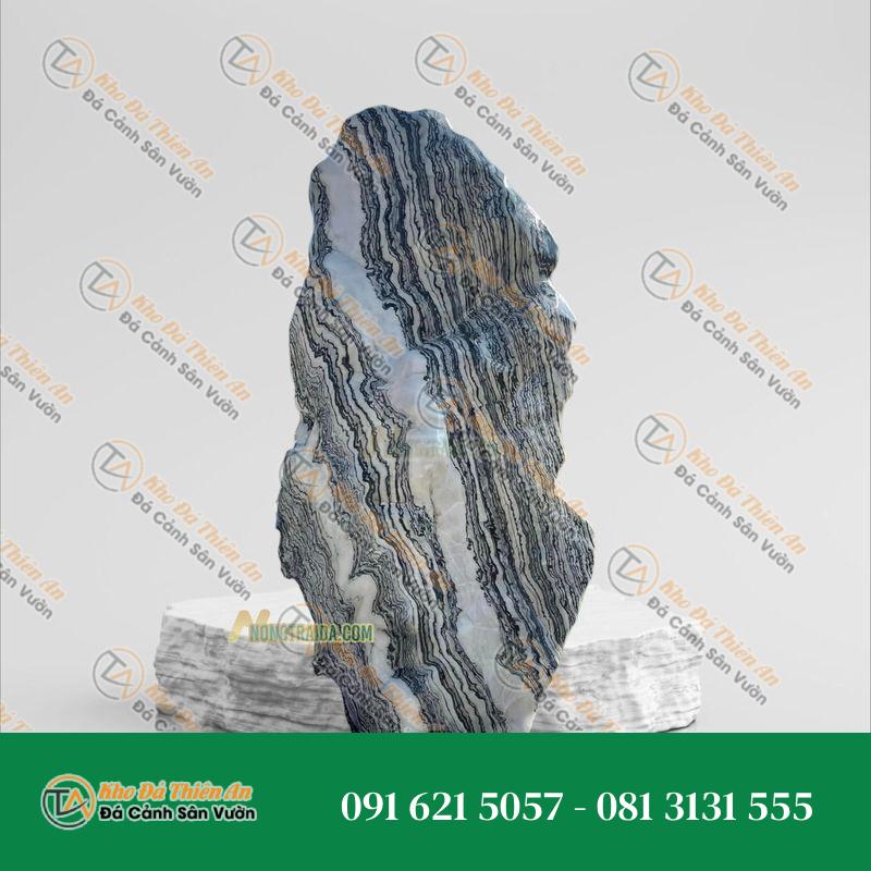 Đá tuyết sơn trang trí bể cá 39x81cm