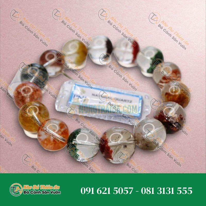 Đá ưu linh ngũ sắc 14mm chuẩn 6A