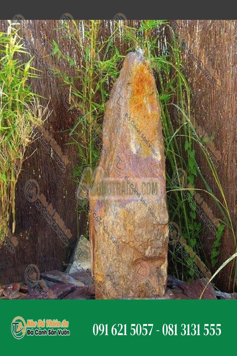 Đài phun nước Monolith đá phiến đỏ 200cm