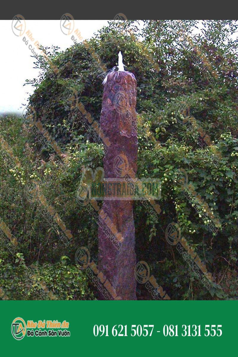 Đài phun nước Monolith đá phiến đỏ 300cm