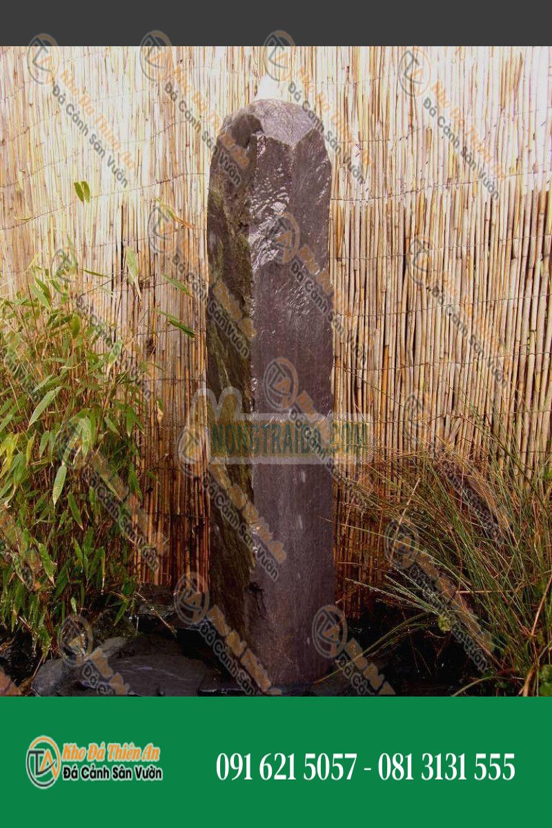 Đài phun nước Monolith đá phiến màu tím 95cm