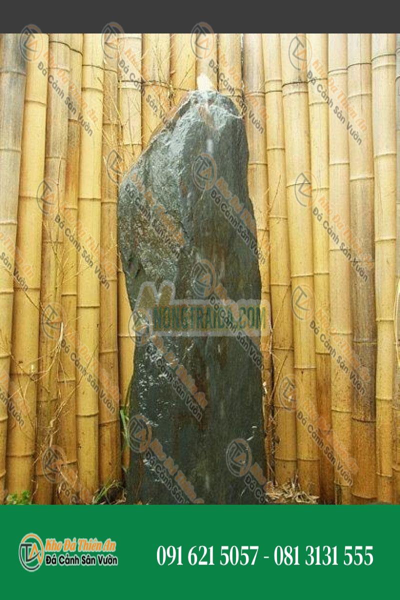 Đài phun nước Monolith đá phiến xám nâu 120cm