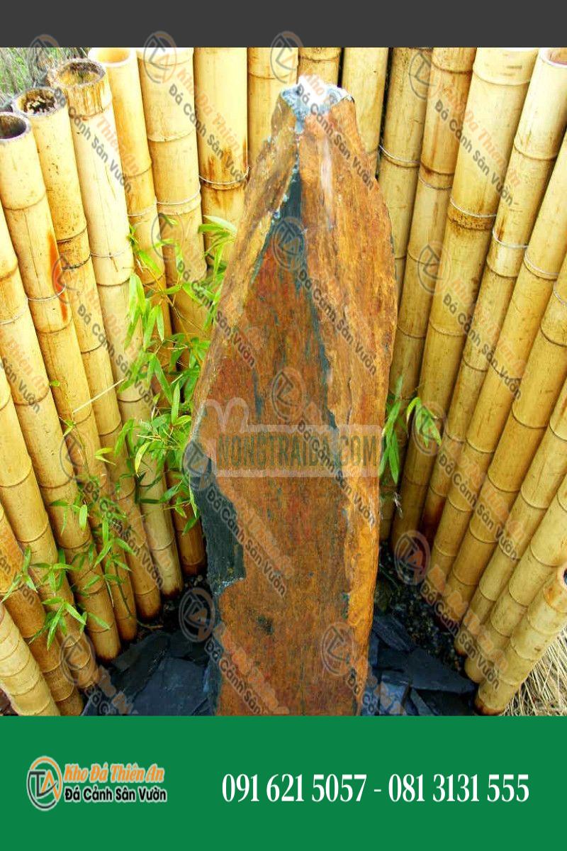 Đài phun nước Monolith đá phiến xám nâu 200cm