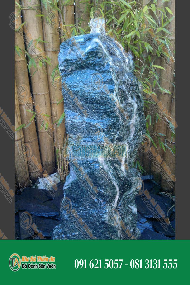 Đài phun nước Monolithe đá Atlantis Quarzite xanh 80cm