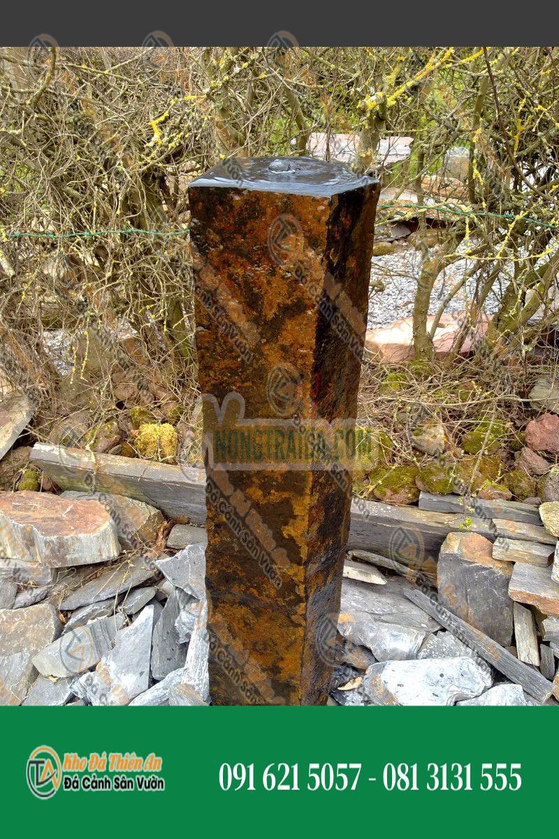 Đài phun nước Monolithe đá Basalte 90cm